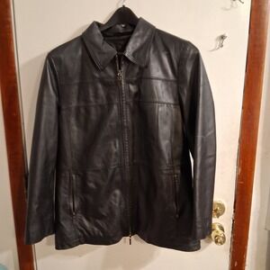 Andrea Viccaro Ladies Leather Jacket XL VGUC‎